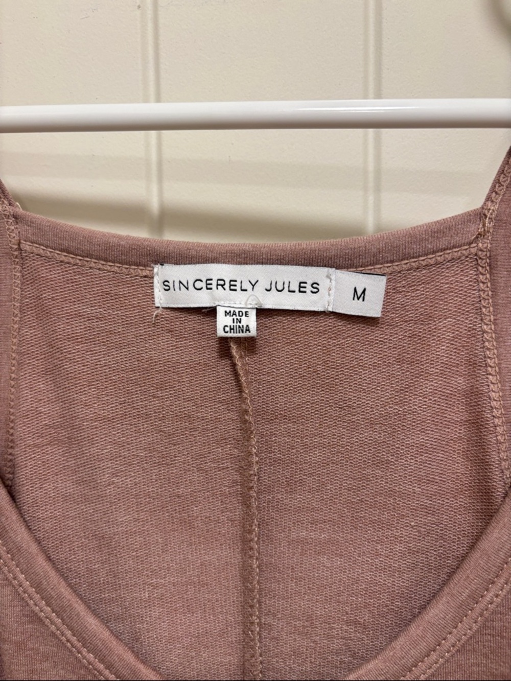 Sincerely Jules Dusty Rose Tank Jumpsuit - Picture 3 of 3